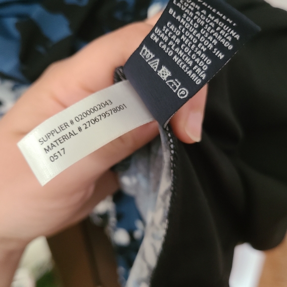 American Living Rouched Front Floral Dress size 12 - Picture 6 of 7